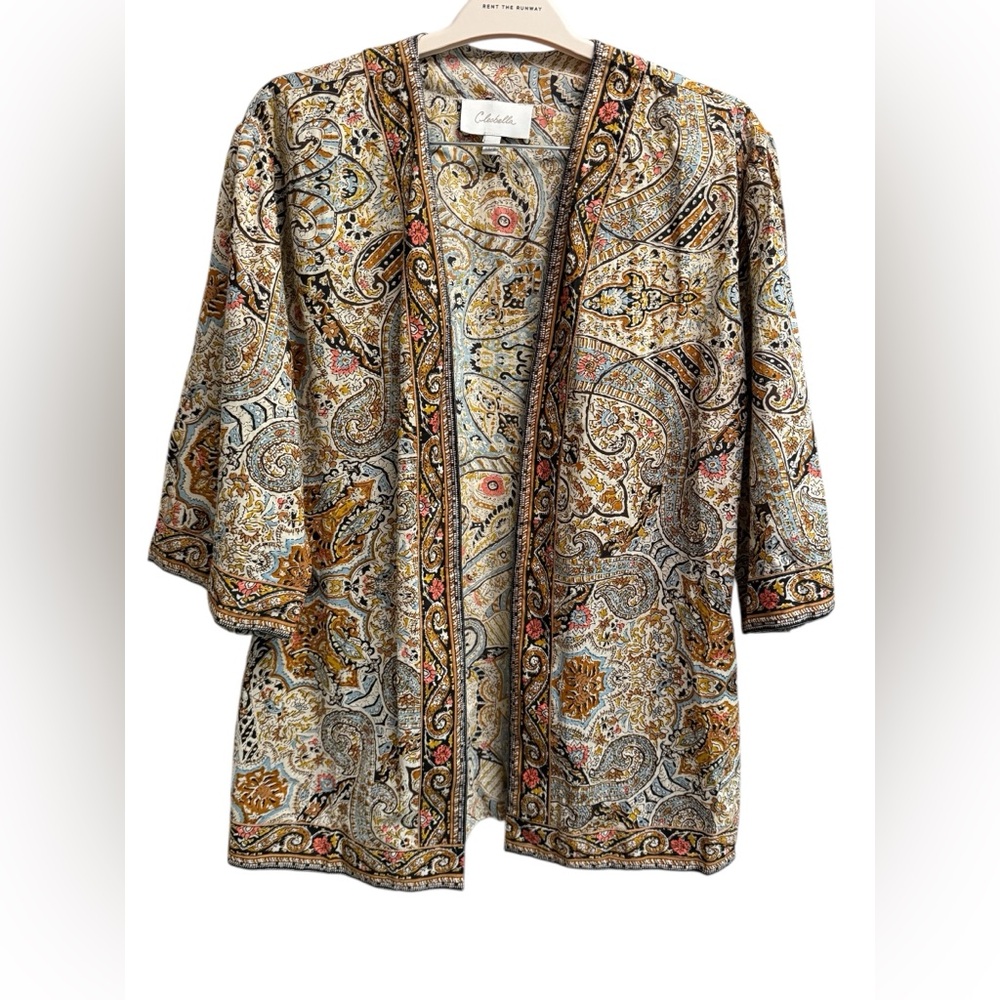 CLEOBELLA Women’s Multi Colored Paisley Kimono - Size XS/S